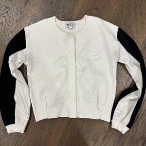 Meli by FAME black and white sweater size xs